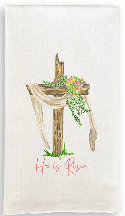 He Is Risen Tea Towel