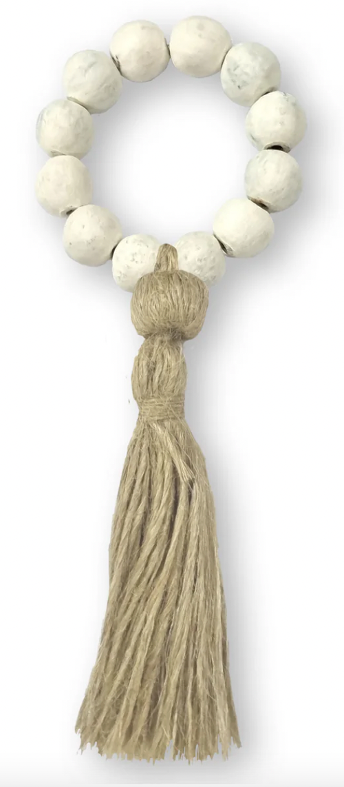 Ivory Jute Napkin Ring Set