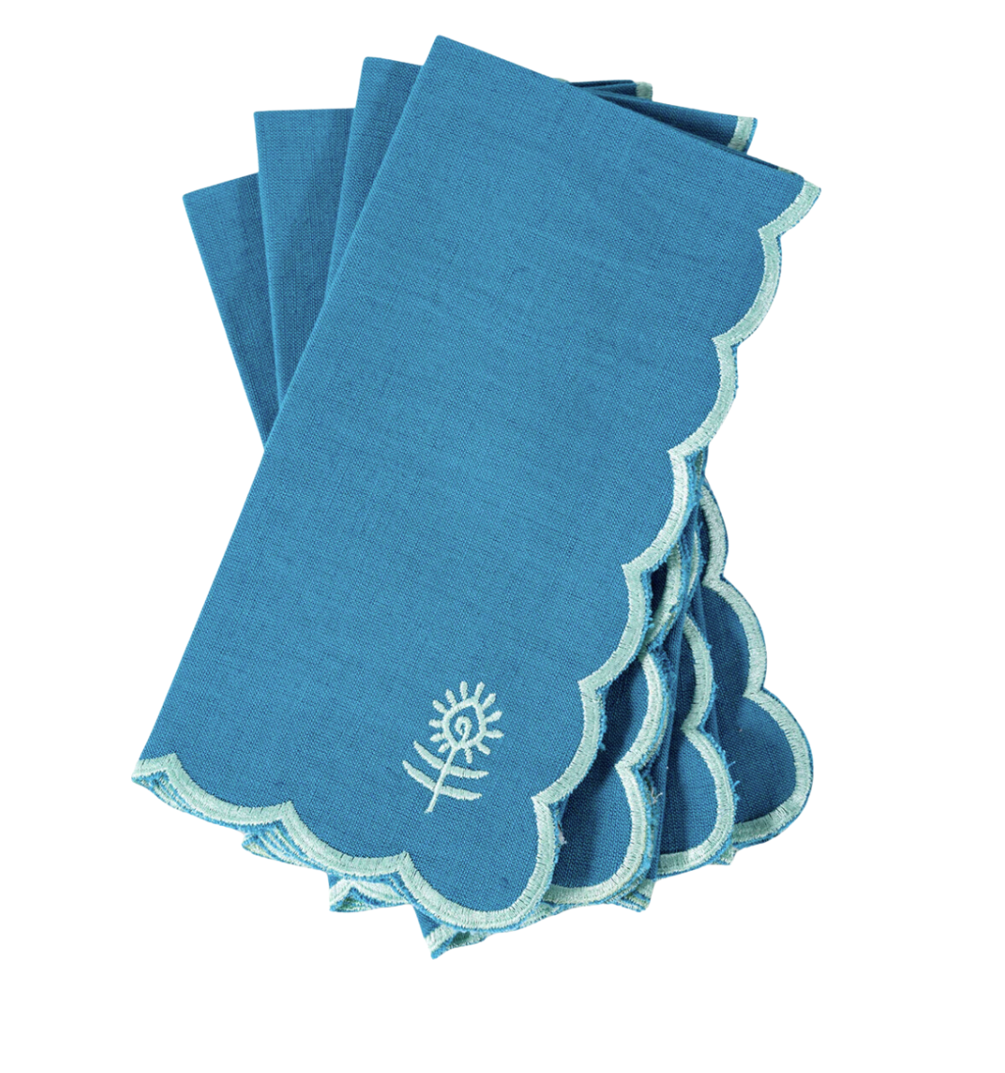 Scalloped Linen Napkins