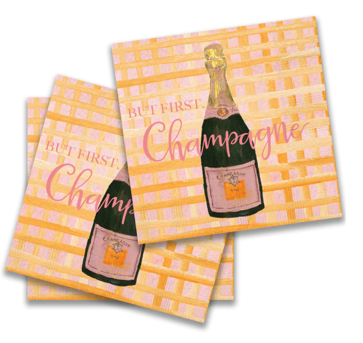 But First Champagne Cocktail Napkin Set