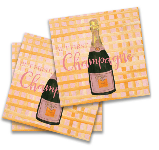 But First Champagne Cocktail Napkin Set