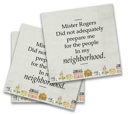 Mister Rogers Cocktail Napkin Set