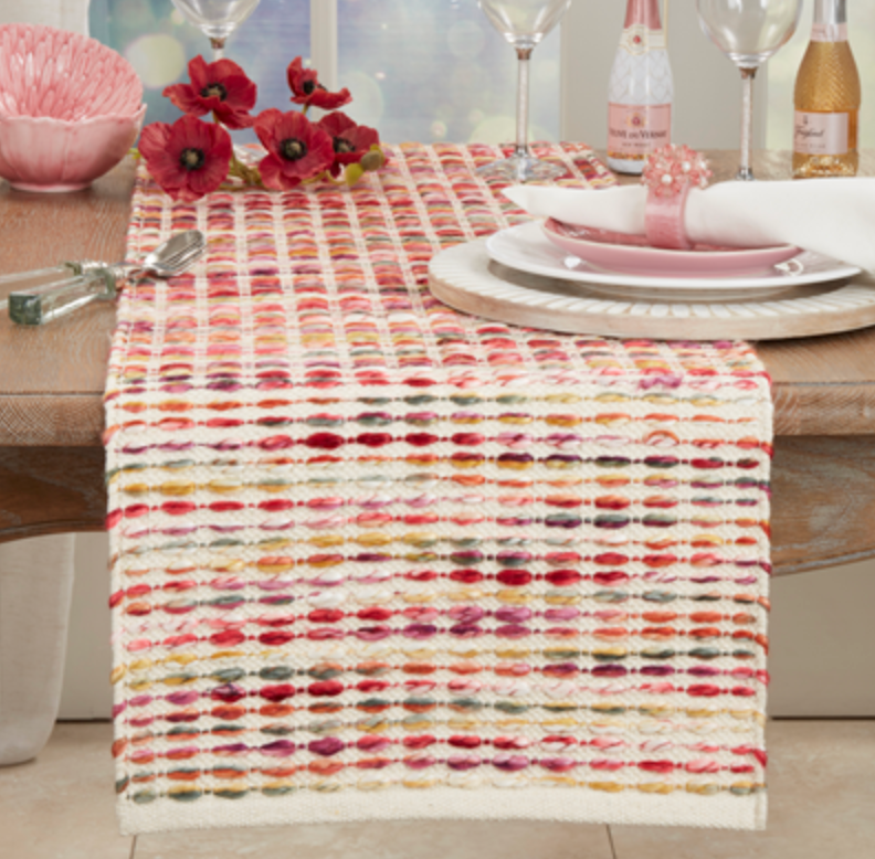 Rainbow Woven Stripe Runner