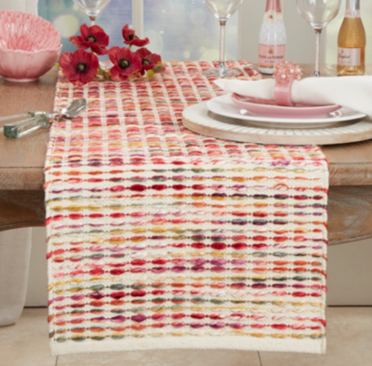 Rainbow Woven Stripe Runner