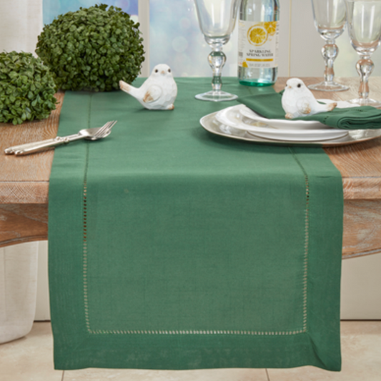 Hemstitched Border Runner