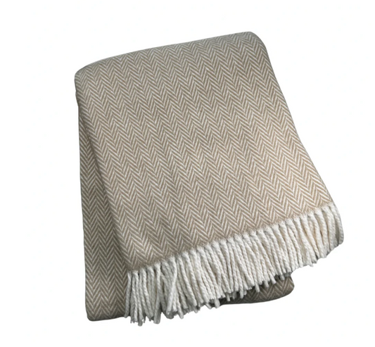 Herringbone Plush Throw - 55" x 70"