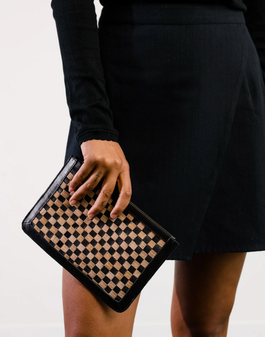 Basketweave Clutch