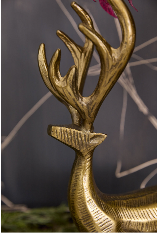 Standing Prancer Reindeer Figurine
