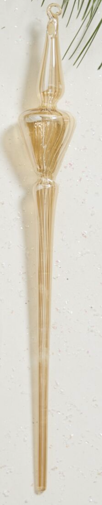 Angled Icicle Ornament