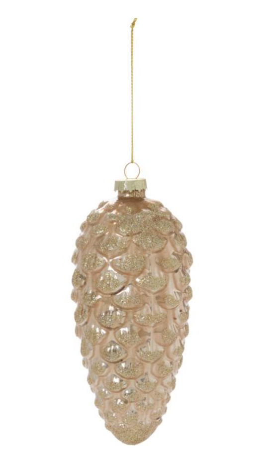 Frosted Pinecone Ornament