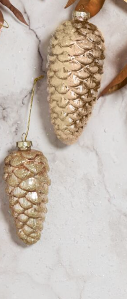 Frosted Pinecone Ornament