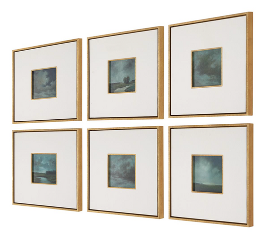 Evening Cumulation Framed Canvas