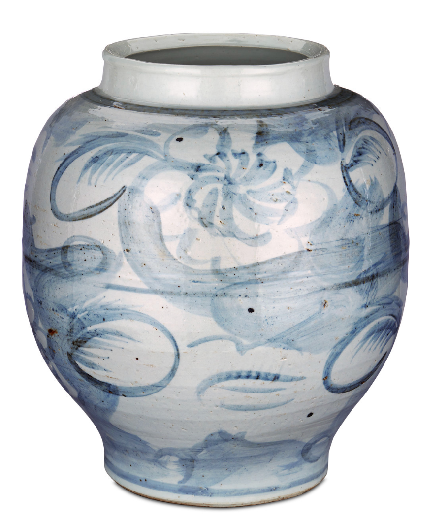 Ming-Style Countryside Large Preserve Pot