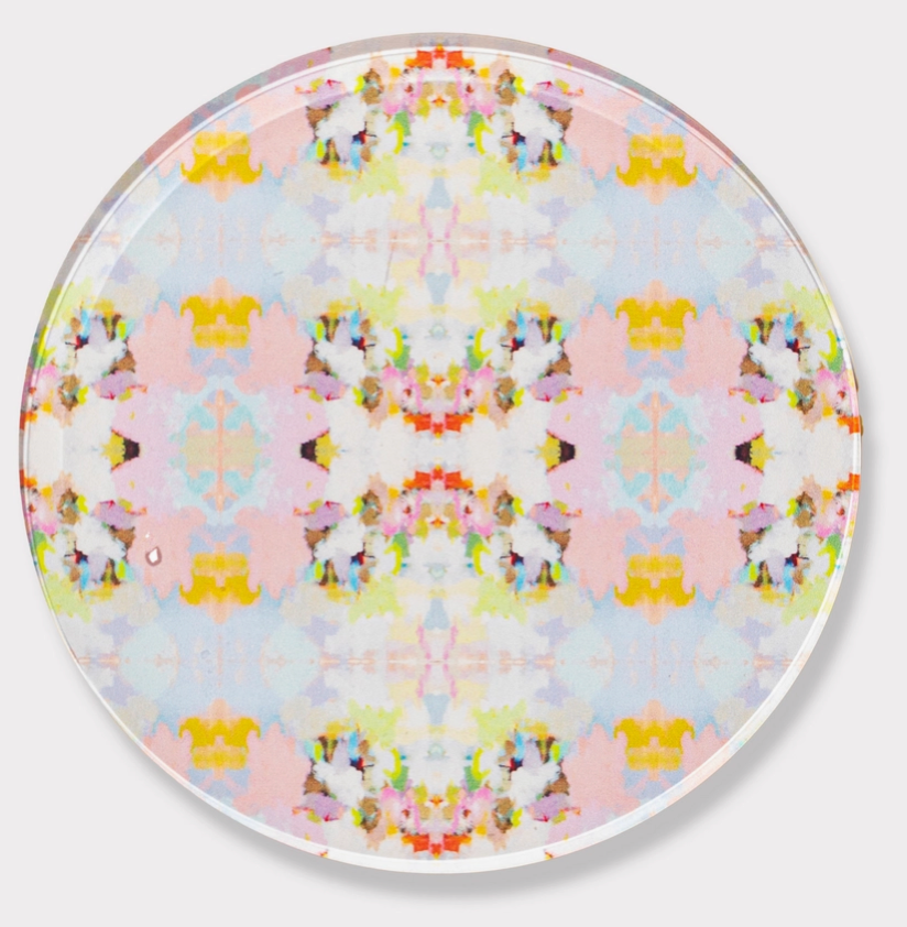 Brooks Avenue Pink Coaster