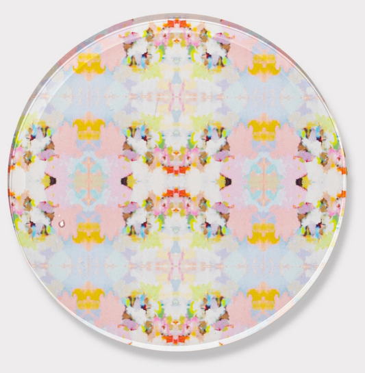 Brooks Avenue Pink Coaster