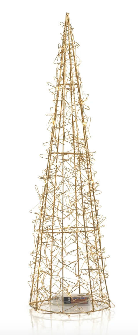 Gold Holiday Wire Tree