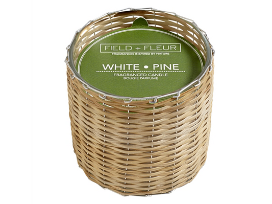 White Pine Handwoven Candle
