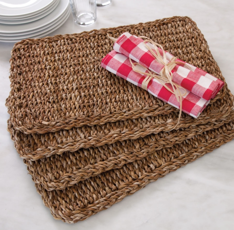 Seagrass Rectangular Placemat - Set of 4