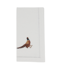 Load image into Gallery viewer, Harvest Birds Hemstitch Napkin Set
