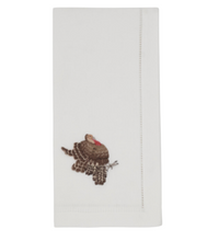 Load image into Gallery viewer, Harvest Birds Hemstitch Napkin Set
