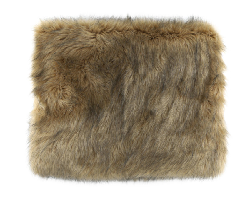 Kodiak Brown Faux Fur Throw