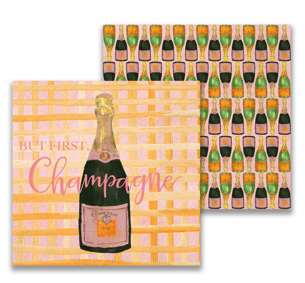 But First Champagne Cocktail Napkin Set