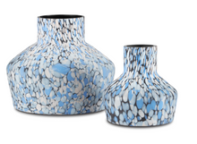 Load image into Gallery viewer, Niva Blue Confetti Vase
