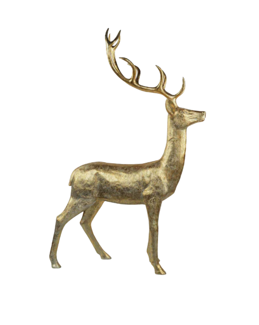 Large Gold Reindeer - Standing