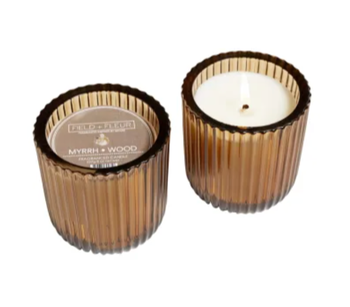 Myrrh Wood Handwoven Candle