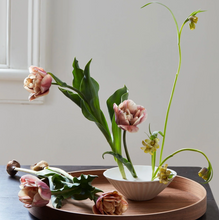 Load image into Gallery viewer, Ceramic Pleated Flower Frog Vase
