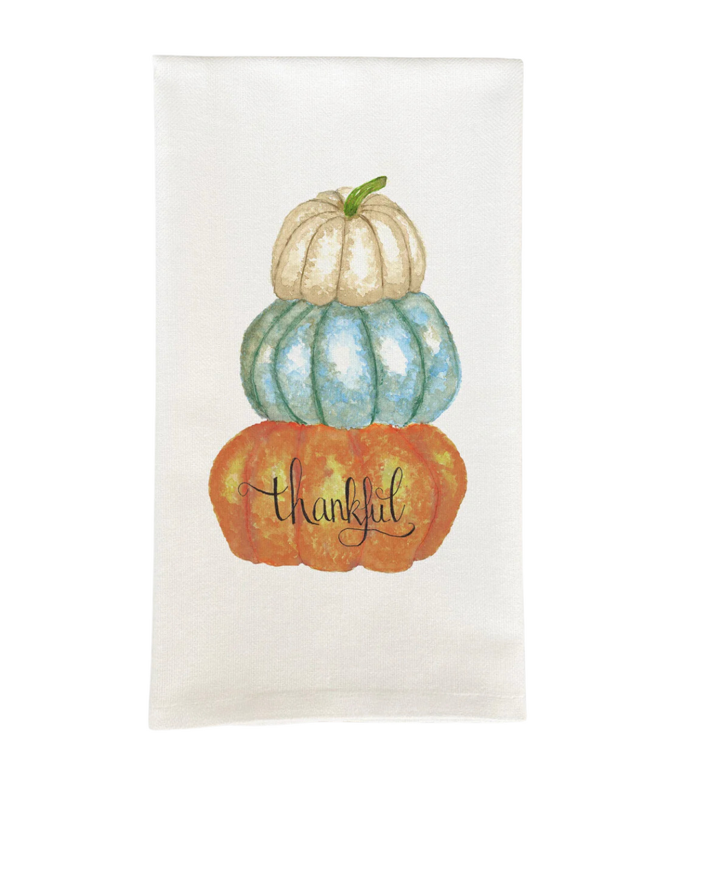 Thankful Pumpkin Tea Towel