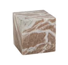 Load image into Gallery viewer, Arabescato Round Marble Bookend
