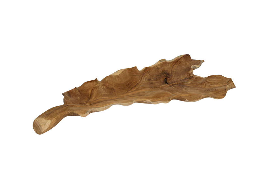 Bali Teak Root Leaf Tray