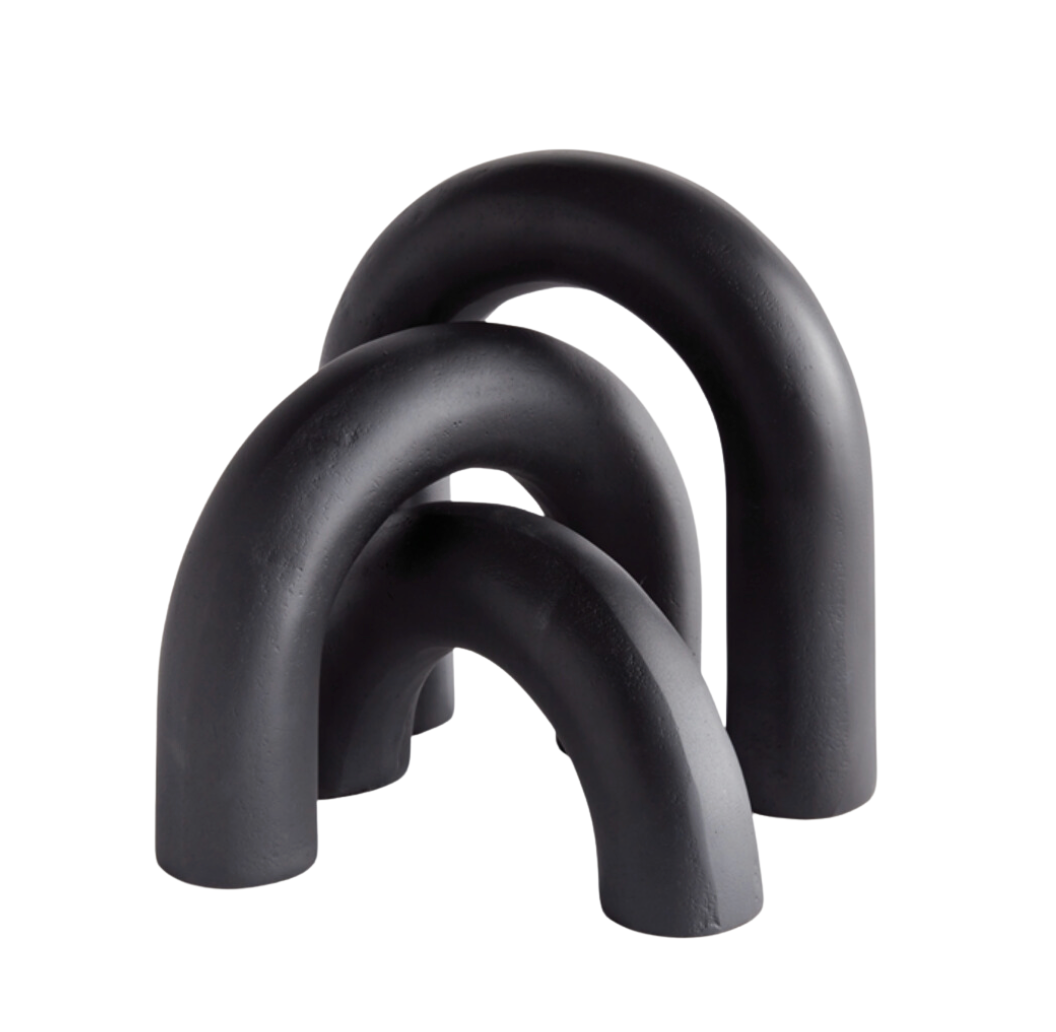 Black Arco Sculpture