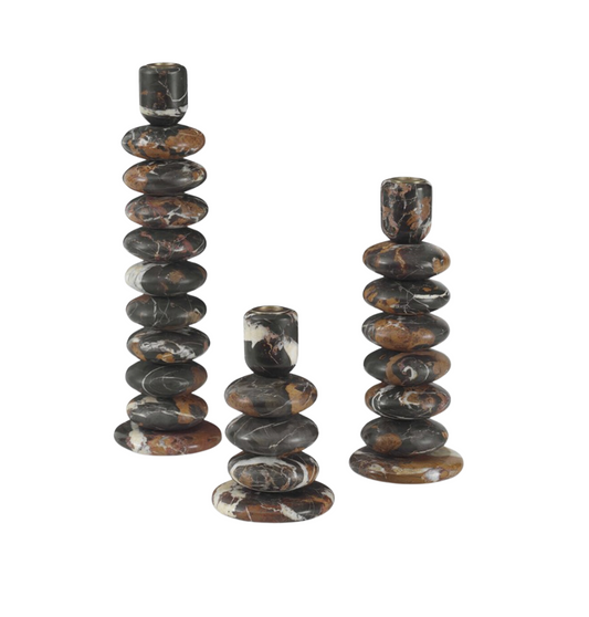 Washed Stones Candleholders