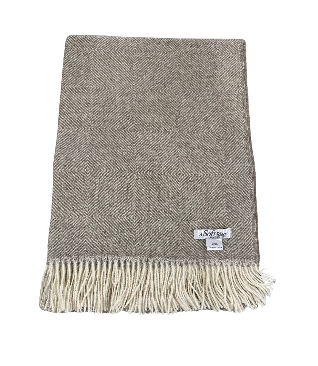 Alpaca Graphic Square Throw - 50" x 78"