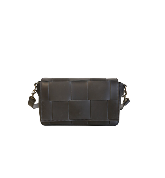 Mini Flap Woven Crossbody