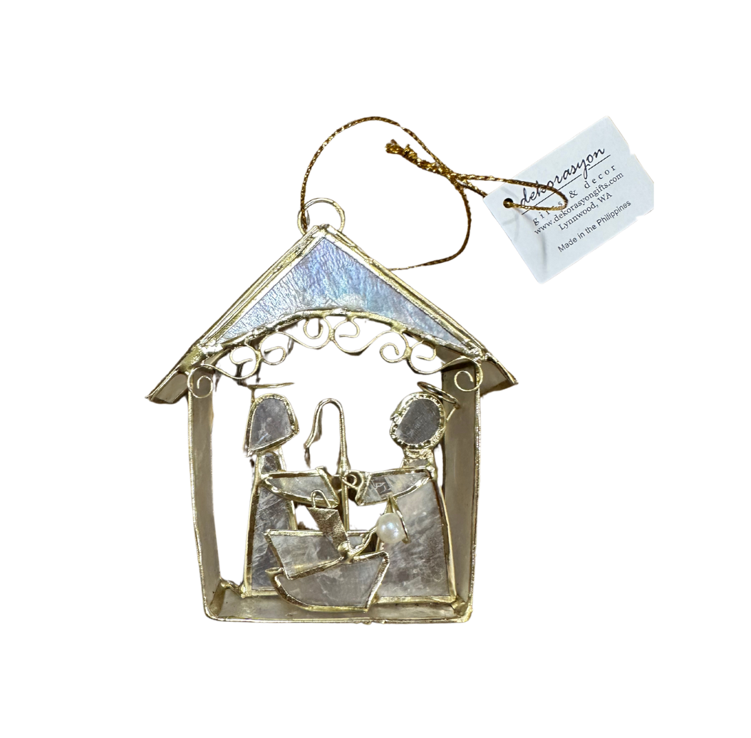 Nativity House Ornament