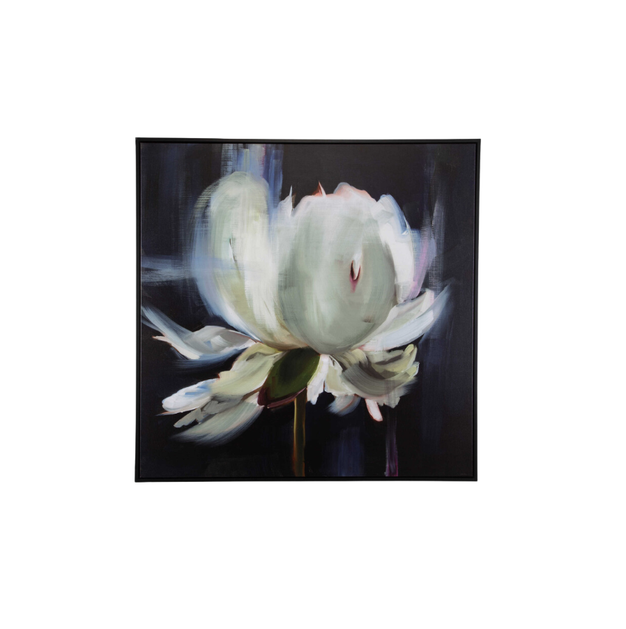 Peony Framed Canvas - 52 x 52