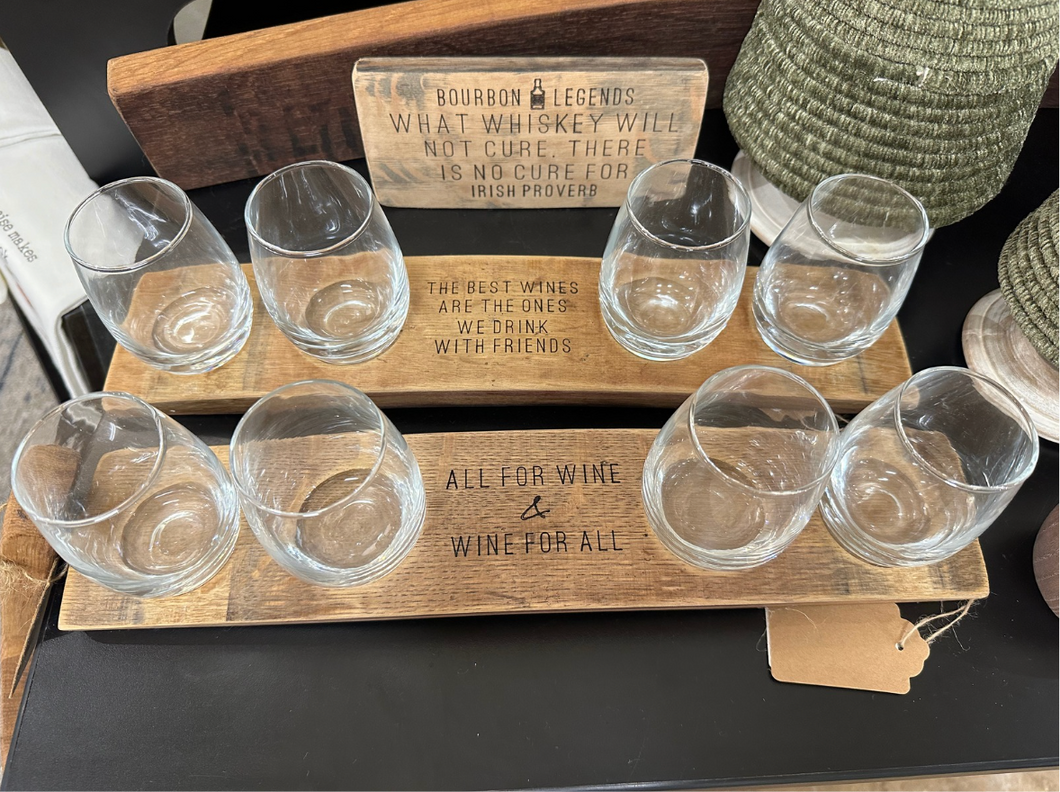 Bourbon/Wine Stave Flight