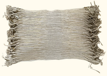 Load image into Gallery viewer, Brass Fringe Natural Pillow
