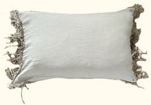 Load image into Gallery viewer, Brass Fringe Natural Pillow
