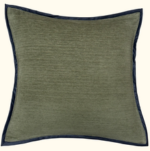 Load image into Gallery viewer, Leather Frame Sage Pillow
