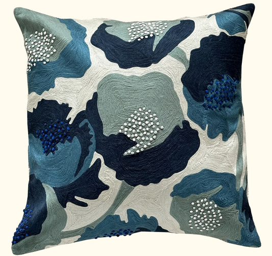 Bleu Botany Pillow