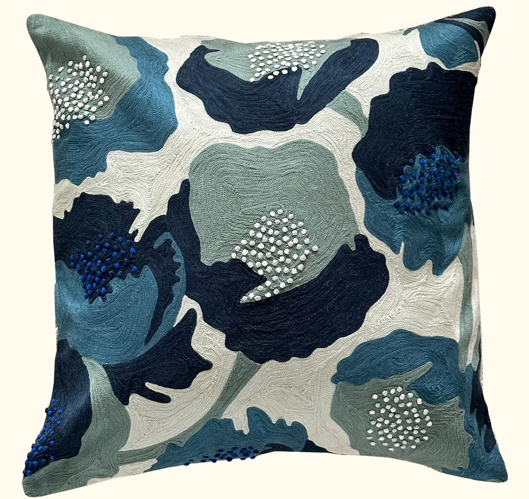 Bleu Botany Pillow