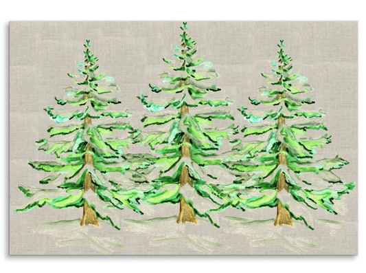 Wintery Trees Paper Placemat