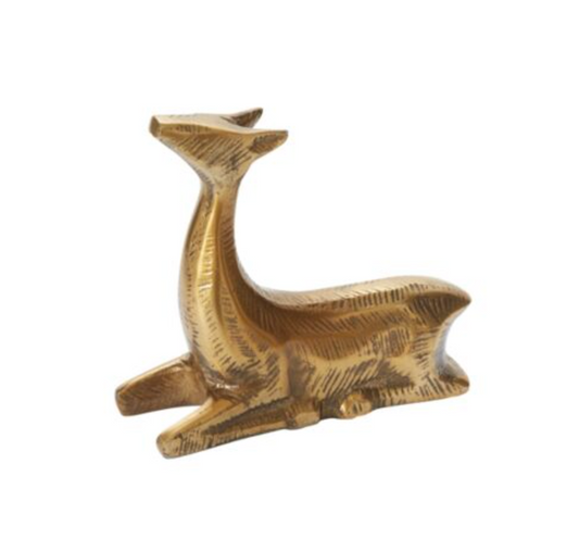 Sitting Prancer Reindeer Figurine