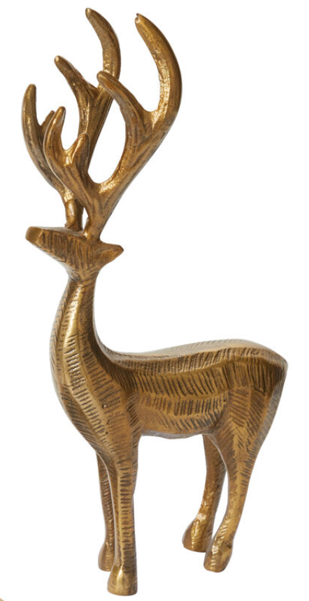 Standing Prancer Reindeer Figurine
