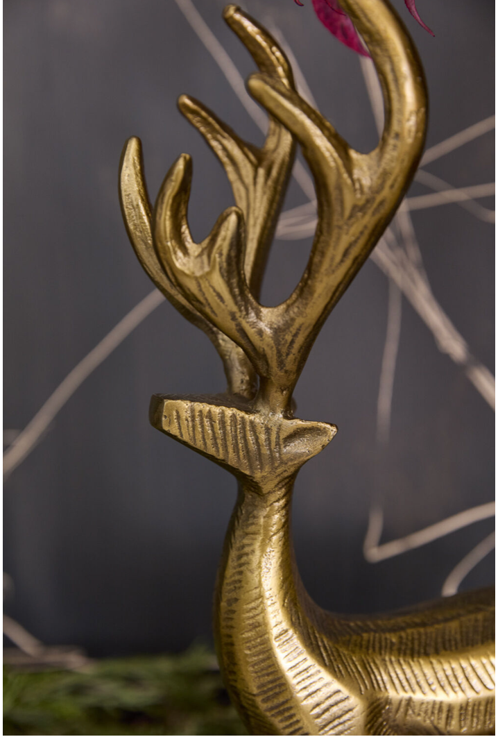 Standing Prancer Reindeer Figurine