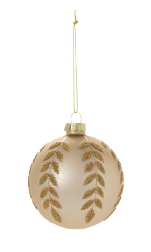 Beaded Leaf Ornament